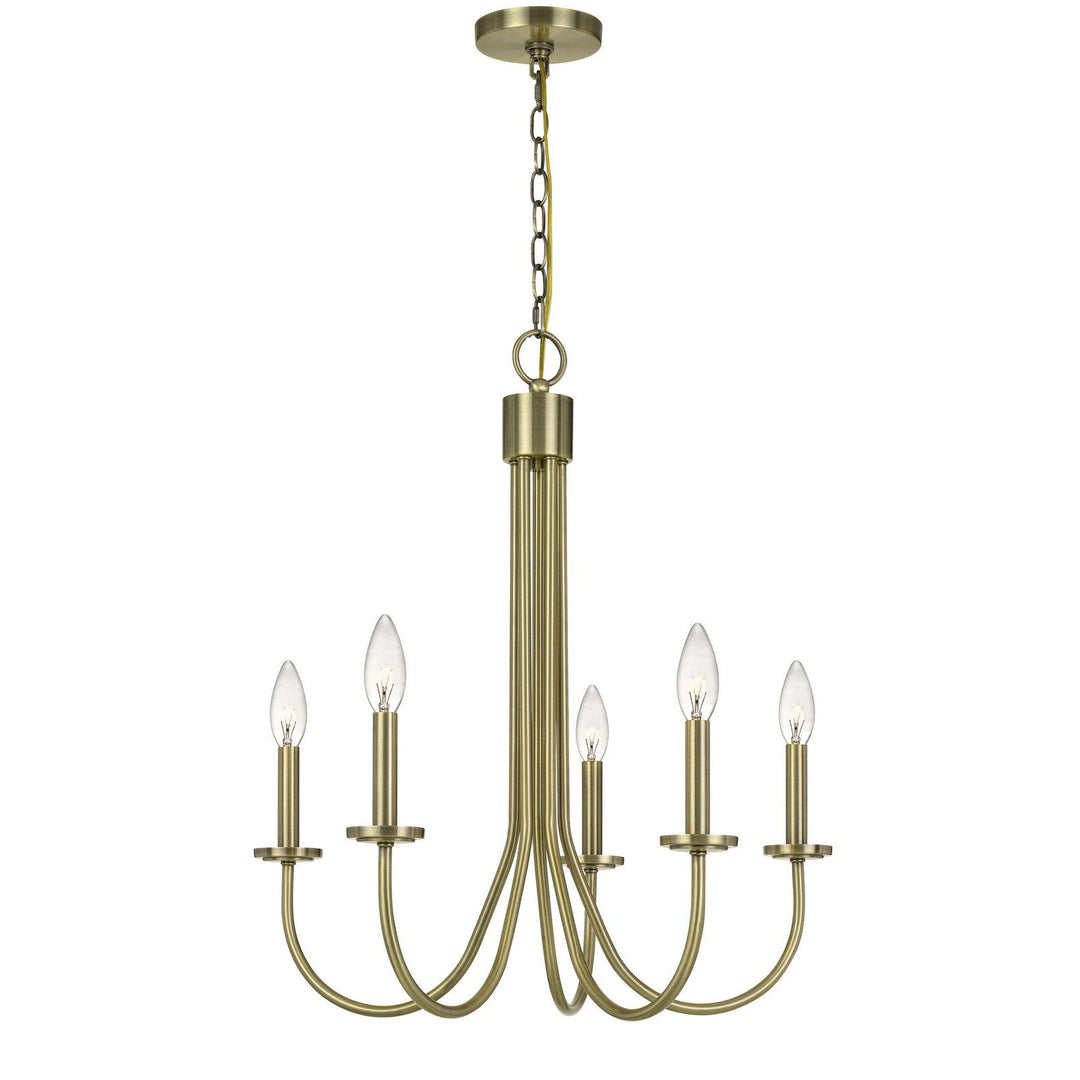 ##Antique Hardware## 60W X 5 SPIEZ METAL CHANDELIER