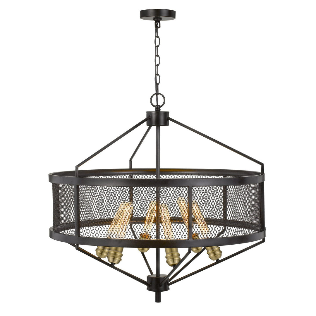 ##Antique Hardware## 60W X 6 HALLE METAL CHANDELIER (EDISON BULBS ARE NOT INCLUDED)