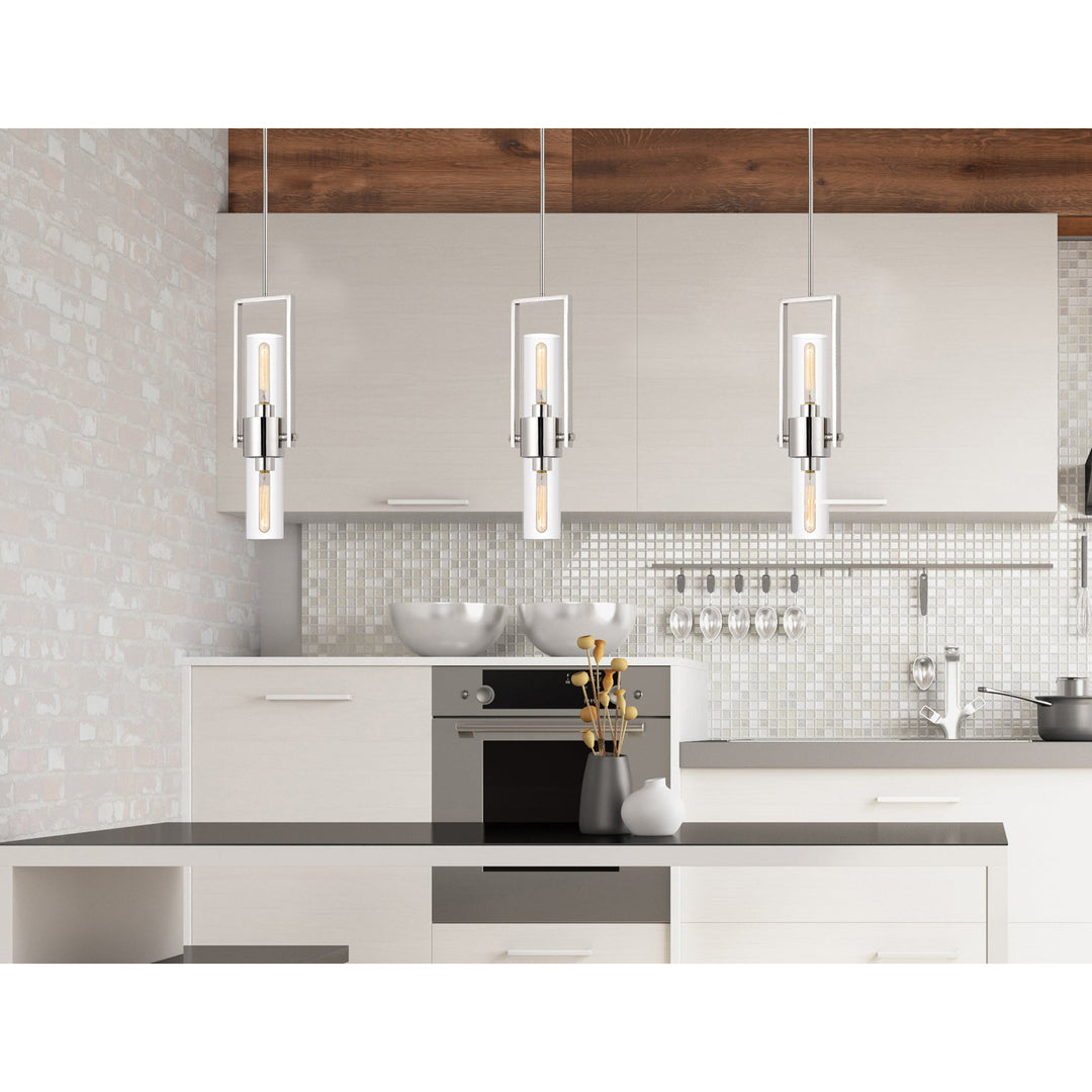##Antique Hardware## 60W REDMOND METAL PENDANT WITH CLEAR GLASS SHADE