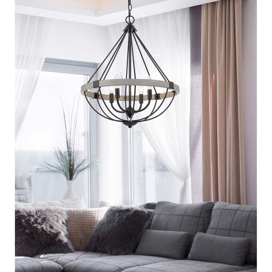 ##Antique Hardware## 60W X 4 SOMERSWORTH METAL CHANDELIER
