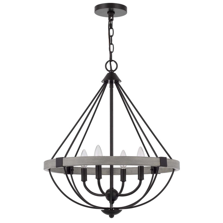 ##Antique Hardware## 60W X 4 SOMERSWORTH METAL CHANDELIER