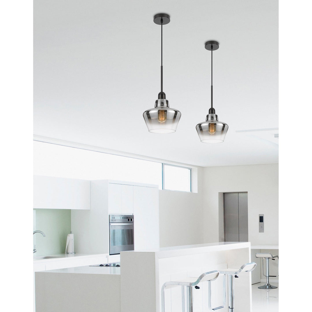 ##Antique Hardware## 40W BROCKTON GLASS PENDANT LIGHT