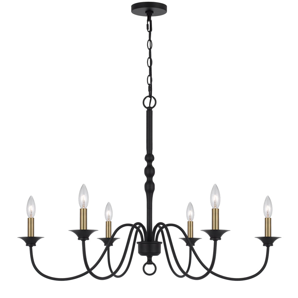 ##Antique Hardware## 60W X 6 MARINO METAL CHANDELIER