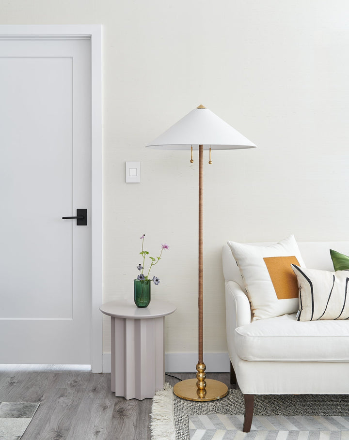 ##Antique Hardware## Flare Floor Lamp