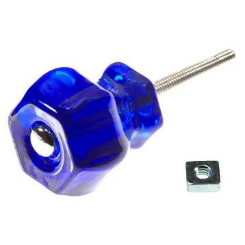 ##Antique Hardware## 1 Inch Hexagon Crystal Glass Cabinet & Furniture Knobs (Several Colors)