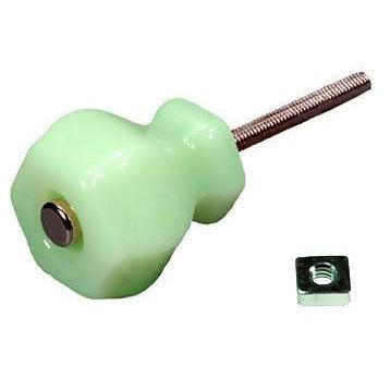 ##Antique Hardware## 1 1/2 Inch Depression Hexagon Glass Cabinet and Furniture Knobs (Several Colors Available)