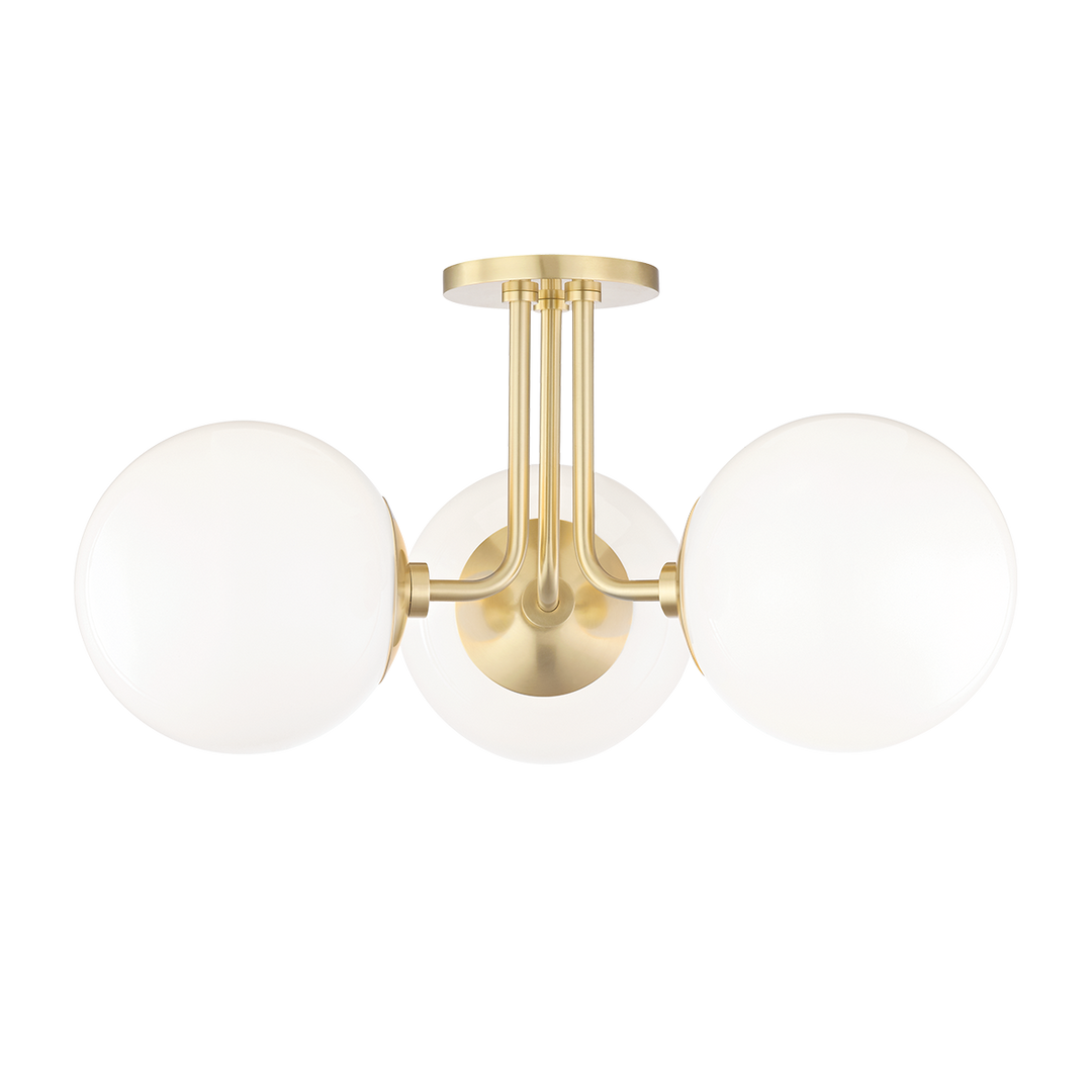 ##Antique Hardware## Stella Semi Flush