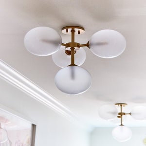 ##Antique Hardware## Ashleigh Semi Flush