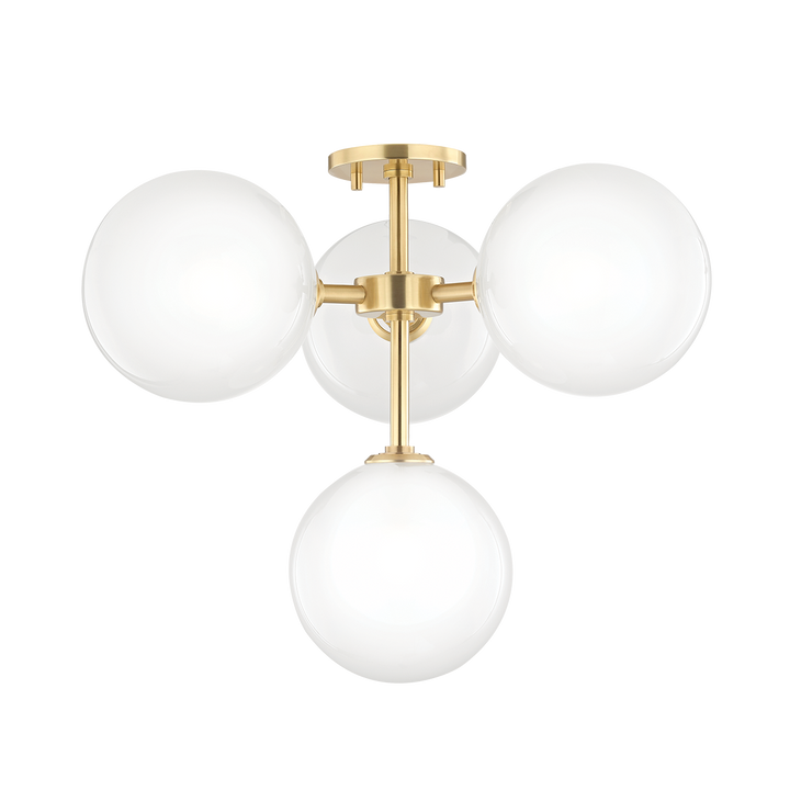 ##Antique Hardware## Ashleigh Semi Flush
