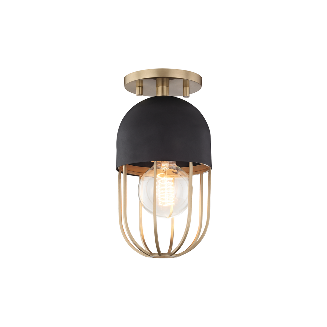 ##Antique Hardware## Haley Semi Flush