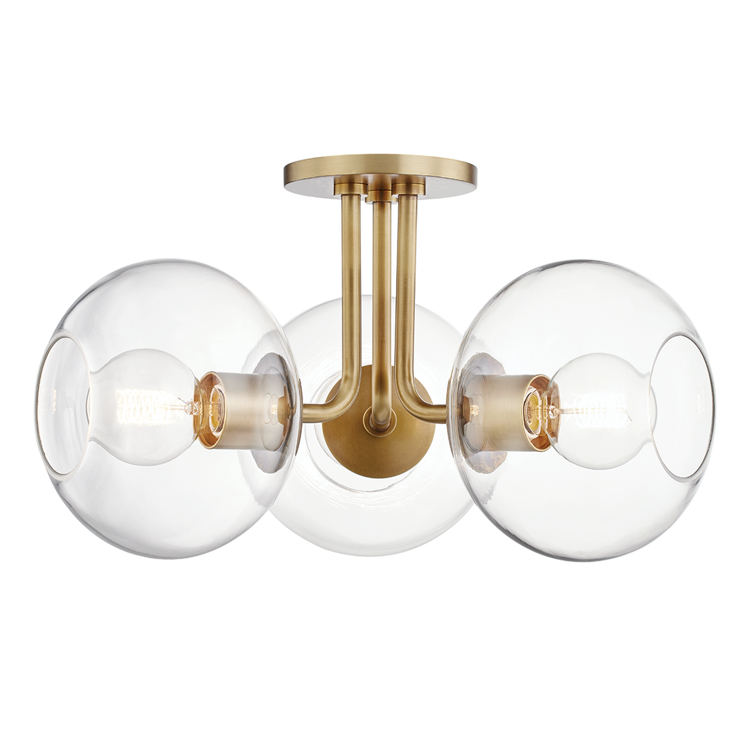 ##Antique Hardware## Margot Semi Flush