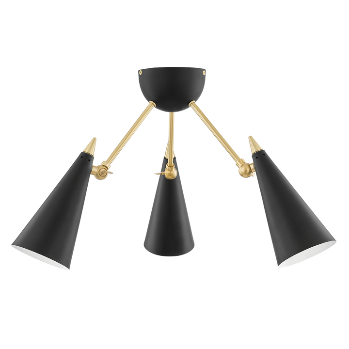 ##Antique Hardware## Moxie Semi Flush