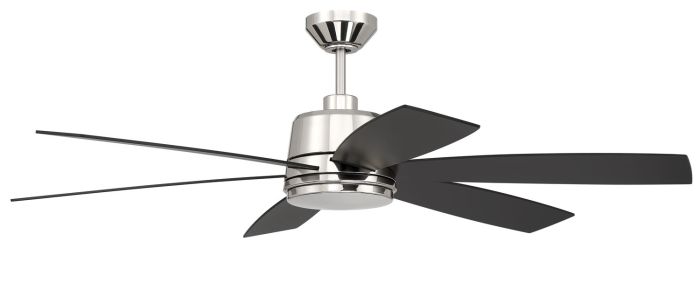 ##Antique Hardware## 54" Hogan Fan in Polished Nickel Finish, Blades Included