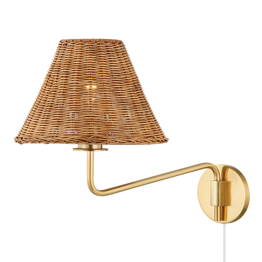 ##Antique Hardware## Issa Plug-In Sconce