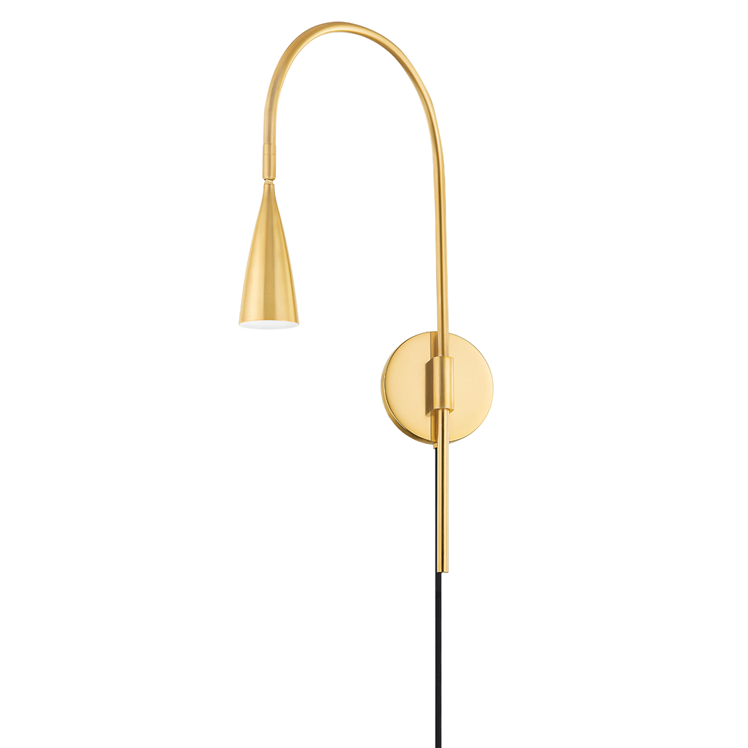 ##Antique Hardware## Jenica Plug-In Sconce