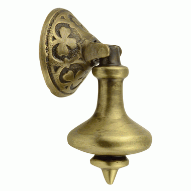 ##Antique Hardware## 3 Inch Solid Brass Clover Drop Pull (Several Finishes Available)