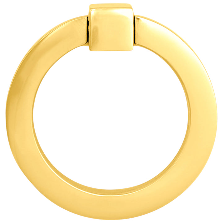 ##Antique Hardware## 3 Inch Mission Style Solid Brass Drawer Ring Pull (Several Finishes Available)