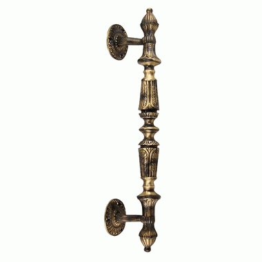 ##Antique Hardware## 15 1/2 Inch Large Solid Brass Door Pull