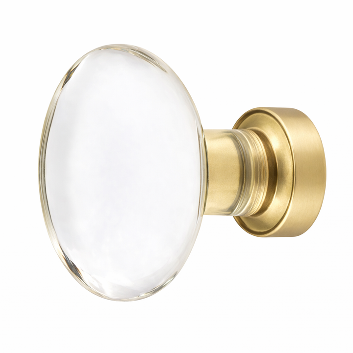 1 3/4 Inch Emtek Crystal Glass Hampton Cabinet & Furniture Knob