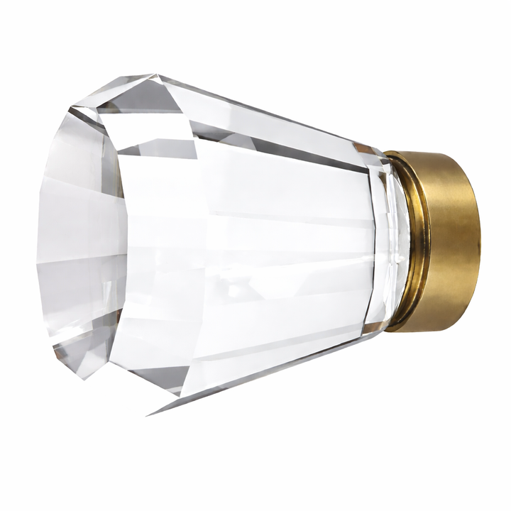 1 1/4 Inch Crystal Glass Brookmont Cabinet & Furniture Knob