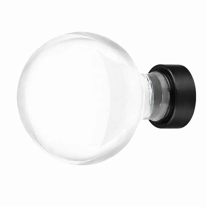 1 1/4 Inch Crystal Glass Bristol Cabinet & Furniture Knob