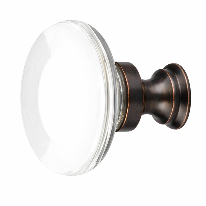 1 3/8 Inch Clear Crystal Glass Providence Cabinet & Furniture Knob