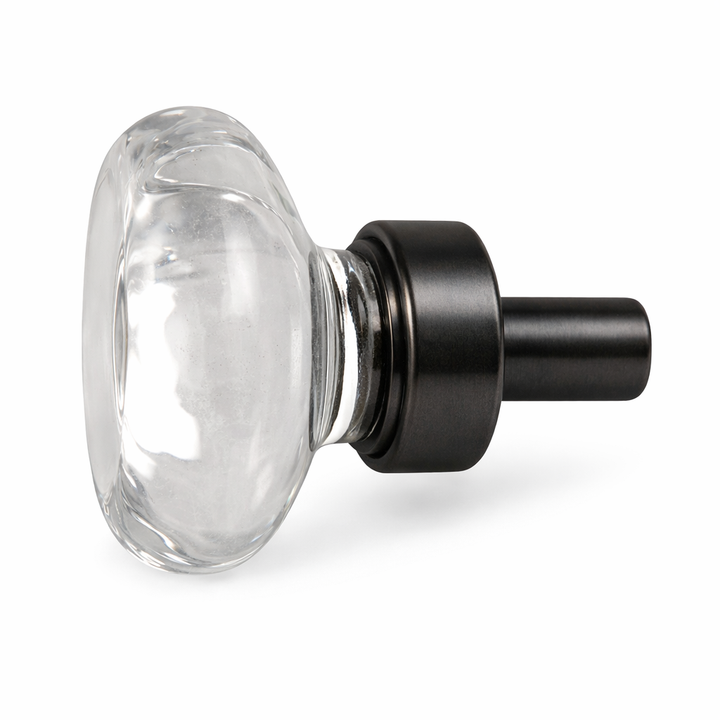 1 Inch Crystal Clear Octagon Old Town Cabinet and Furniture Knob