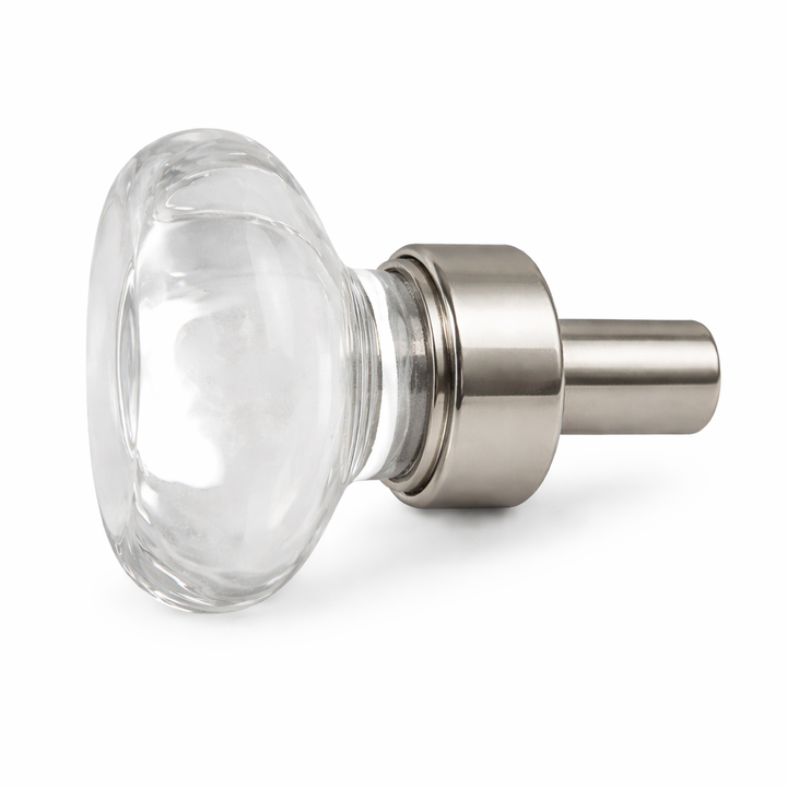 1 Inch Crystal Clear Octagon Old Town Cabinet and Furniture Knob