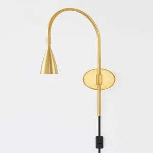 ##Antique Hardware## Jenica Plug-In Sconce