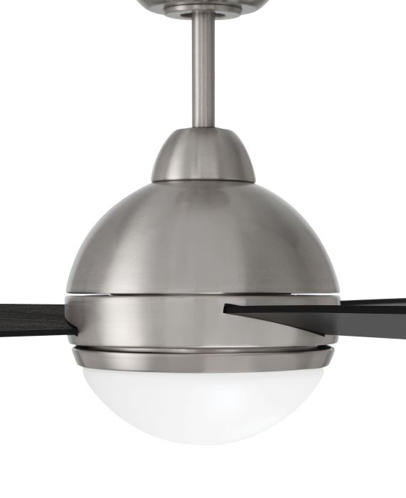 ##Antique Hardware## 48" Keen in Brushed Polished Nickel w/ Flat Black/Greywood Blades