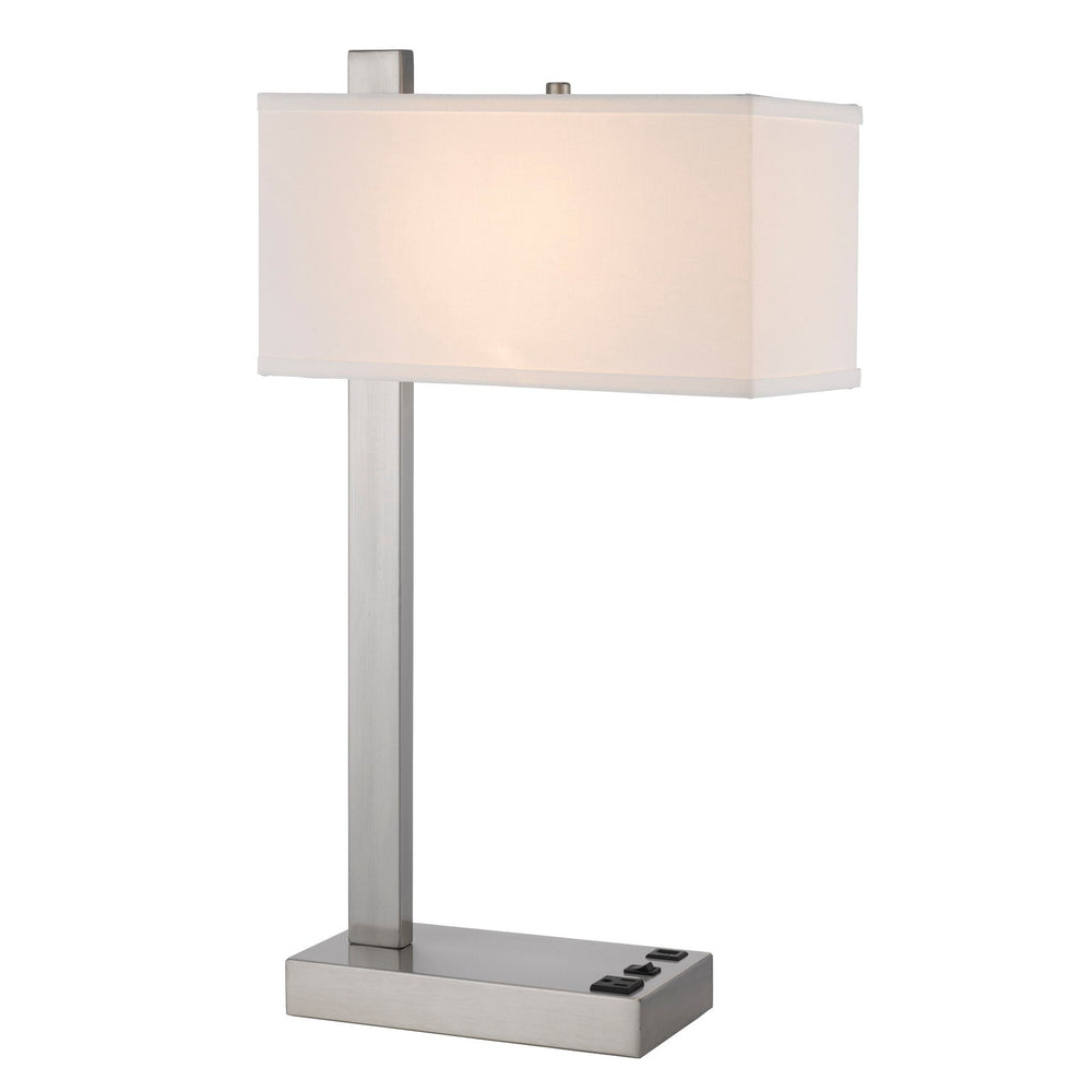 ##Antique Hardware## DRANCY METAL DESK LAMP WITH ONE POWER OUTLET AND ONE USB CHARGING PORT