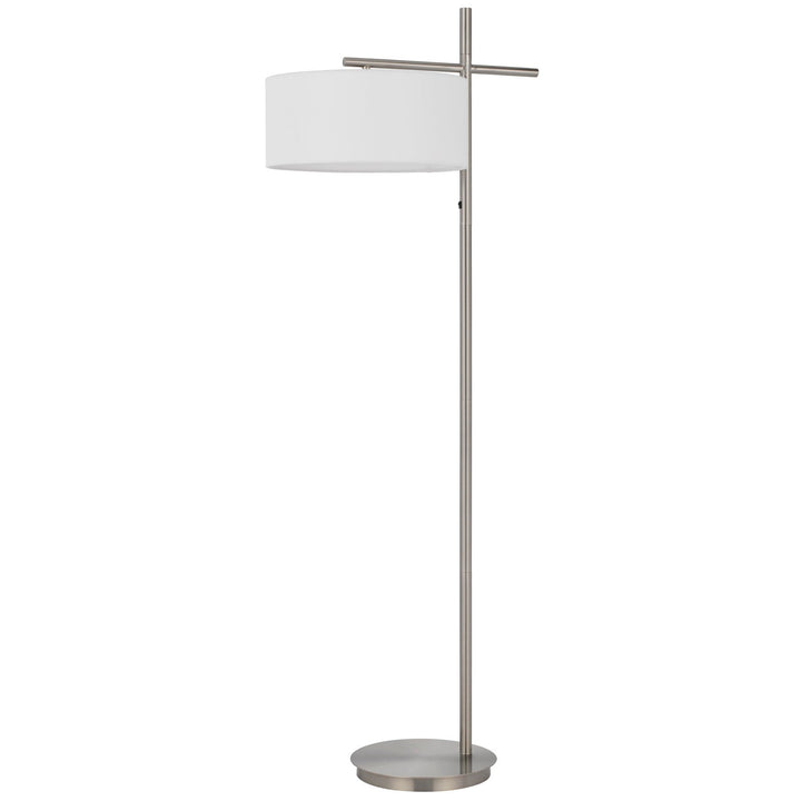##Antique Hardware## LAVAL METAL FLOOR LAMP WITH POLE ROCKER SWITCH