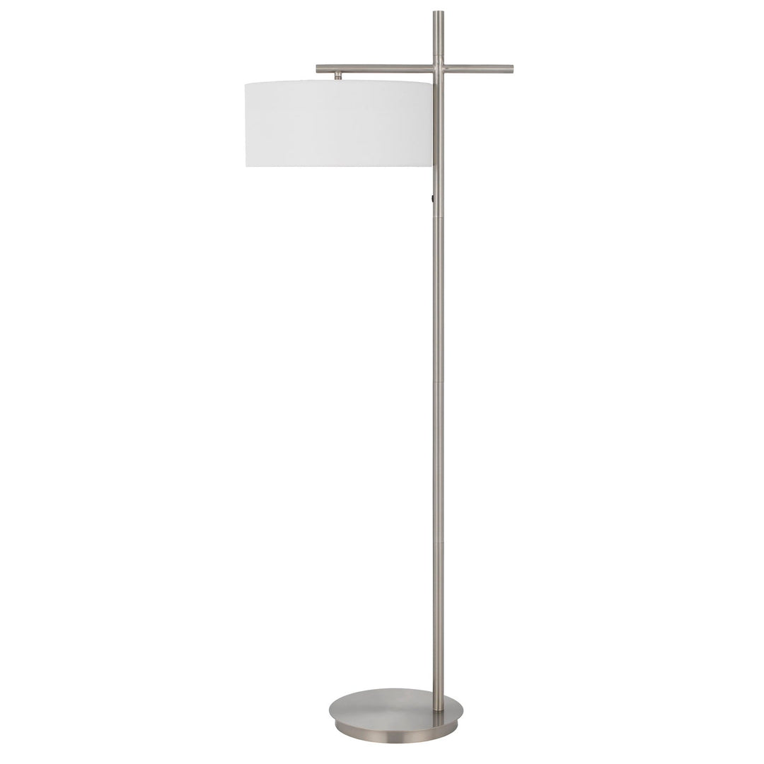 ##Antique Hardware## LAVAL METAL FLOOR LAMP WITH POLE ROCKER SWITCH