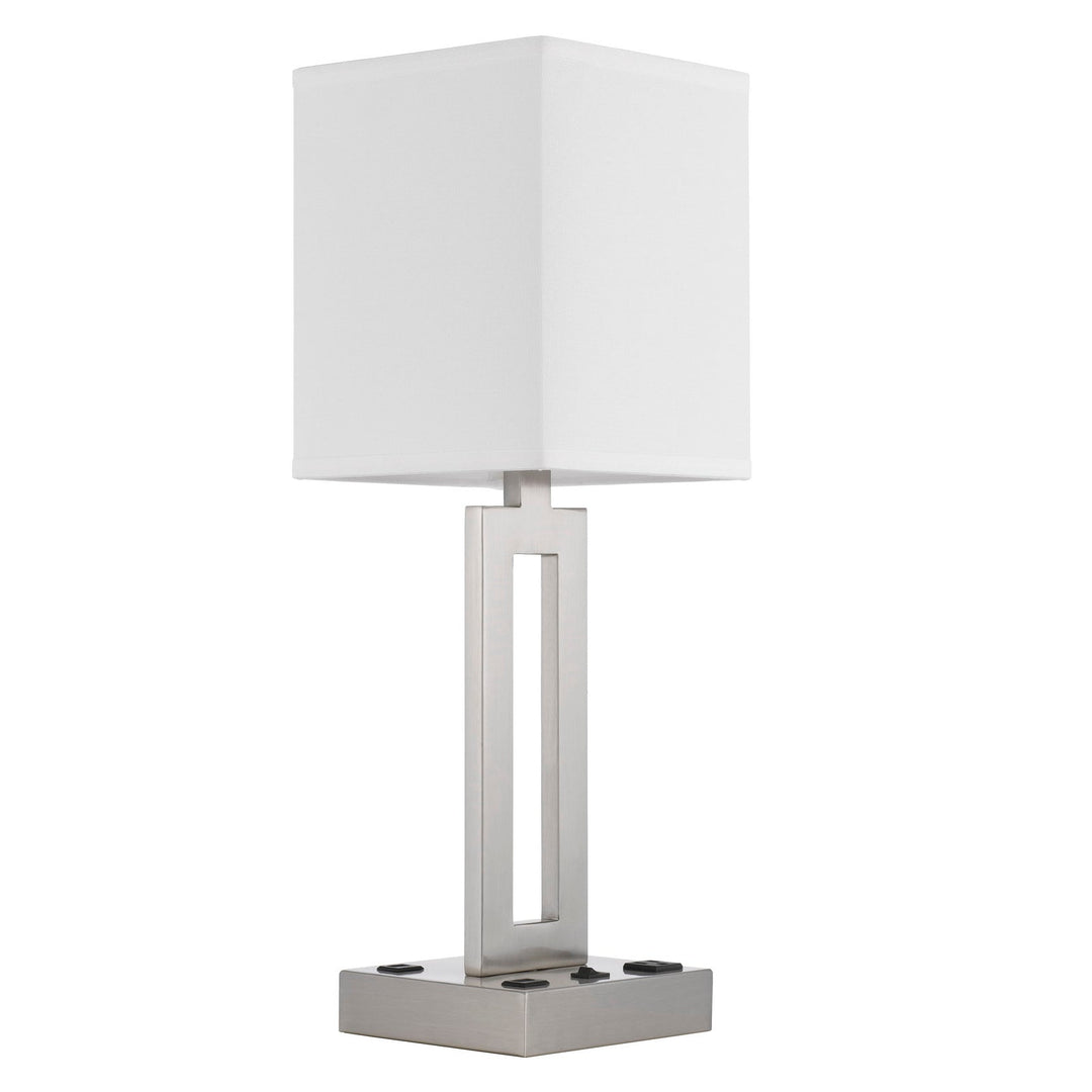 ##Antique Hardware## SARNIA METAL DESK LAMP WITH 1 OUTLET AND 2 USB CHARGING PORTS