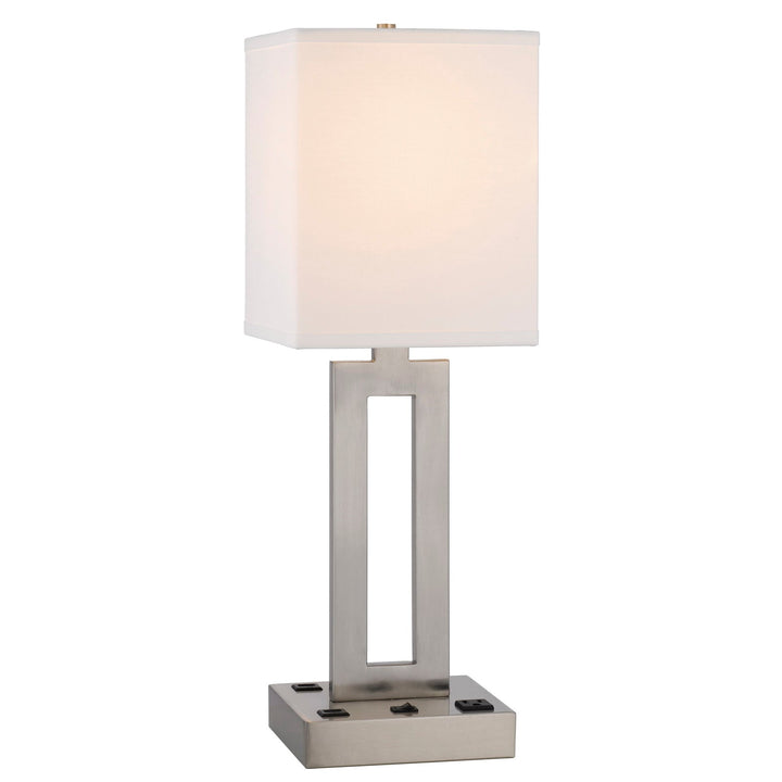 ##Antique Hardware## SARNIA METAL DESK LAMP WITH 1 OUTLET AND 2 USB CHARGING PORTS