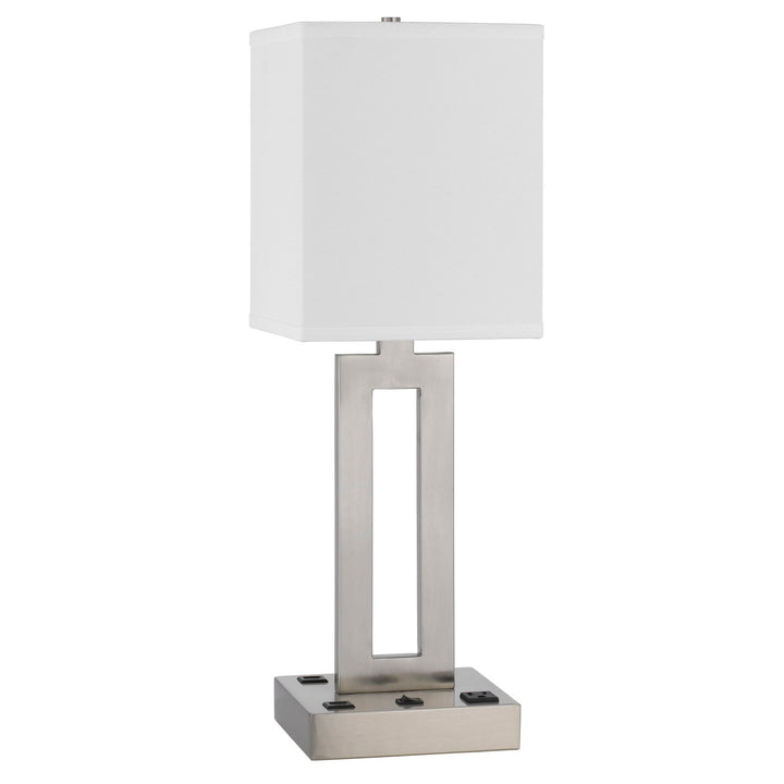 ##Antique Hardware## SARNIA METAL DESK LAMP WITH 1 OUTLET AND 2 USB CHARGING PORTS