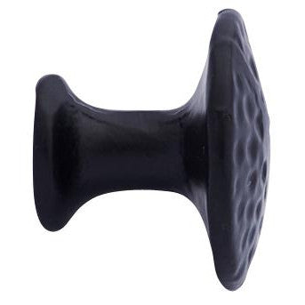 ##Antique Hardware## 1 3/8 Inch Solid Iron Flat Hammered Rustic Cabinet & Furniture Knob