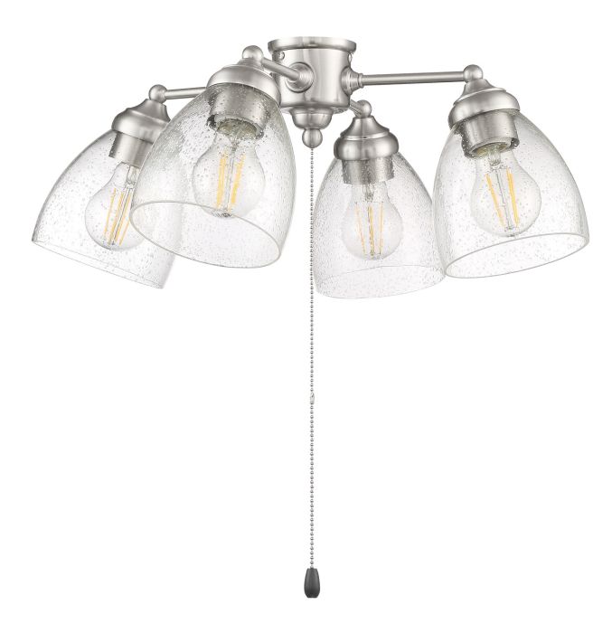 ##Antique Hardware## 4 Light Universal Light Kit in Brushed Polished Nickel