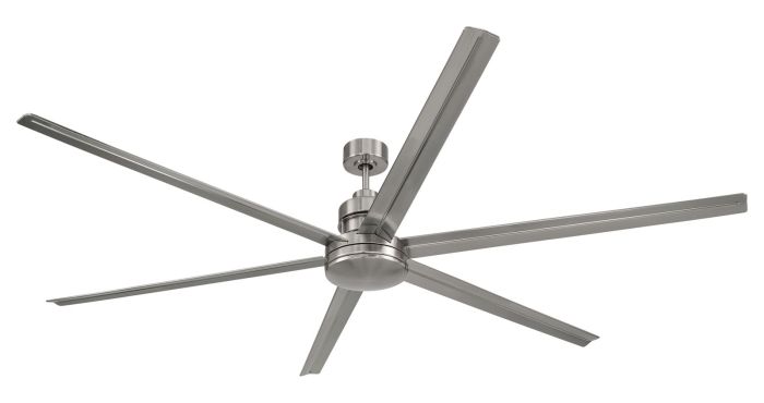 ##Antique Hardware## 80" Mondo in Brushed Polished Nickel w/ Brushed Nickel Blades