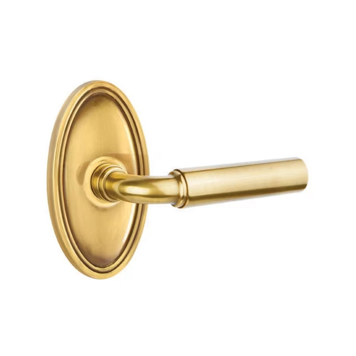 Emtek Solid Brass Manning Lever With Oval Rosette (Several Finishes Available)