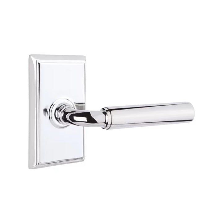 Emtek Solid Brass Manning Lever With Rectangular Rosette (Several Finishes Available)