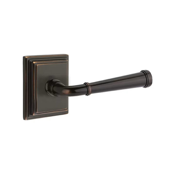 Emtek Solid Brass Merrimack Lever With Wilshire Rosette (Several Finishes Available)