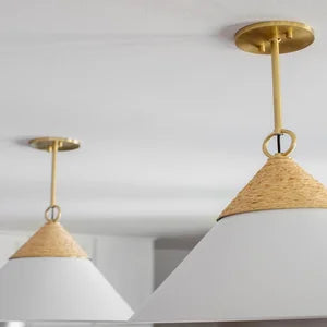 ##Antique Hardware## Mica Pendant