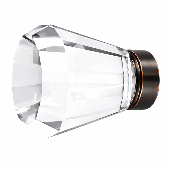 1 3/4 Inch Crystal Glass Brookmont Cabinet & Furniture Knob