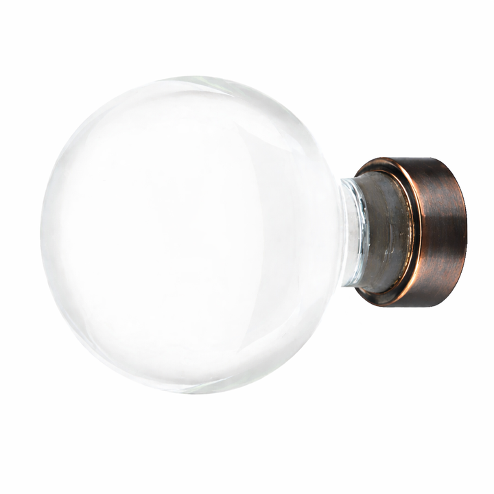 1 1/4 Inch Crystal Glass Bristol Cabinet & Furniture Knob