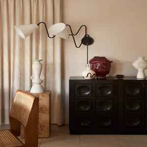 ##Antique Hardware## Onda Plug-In Sconce