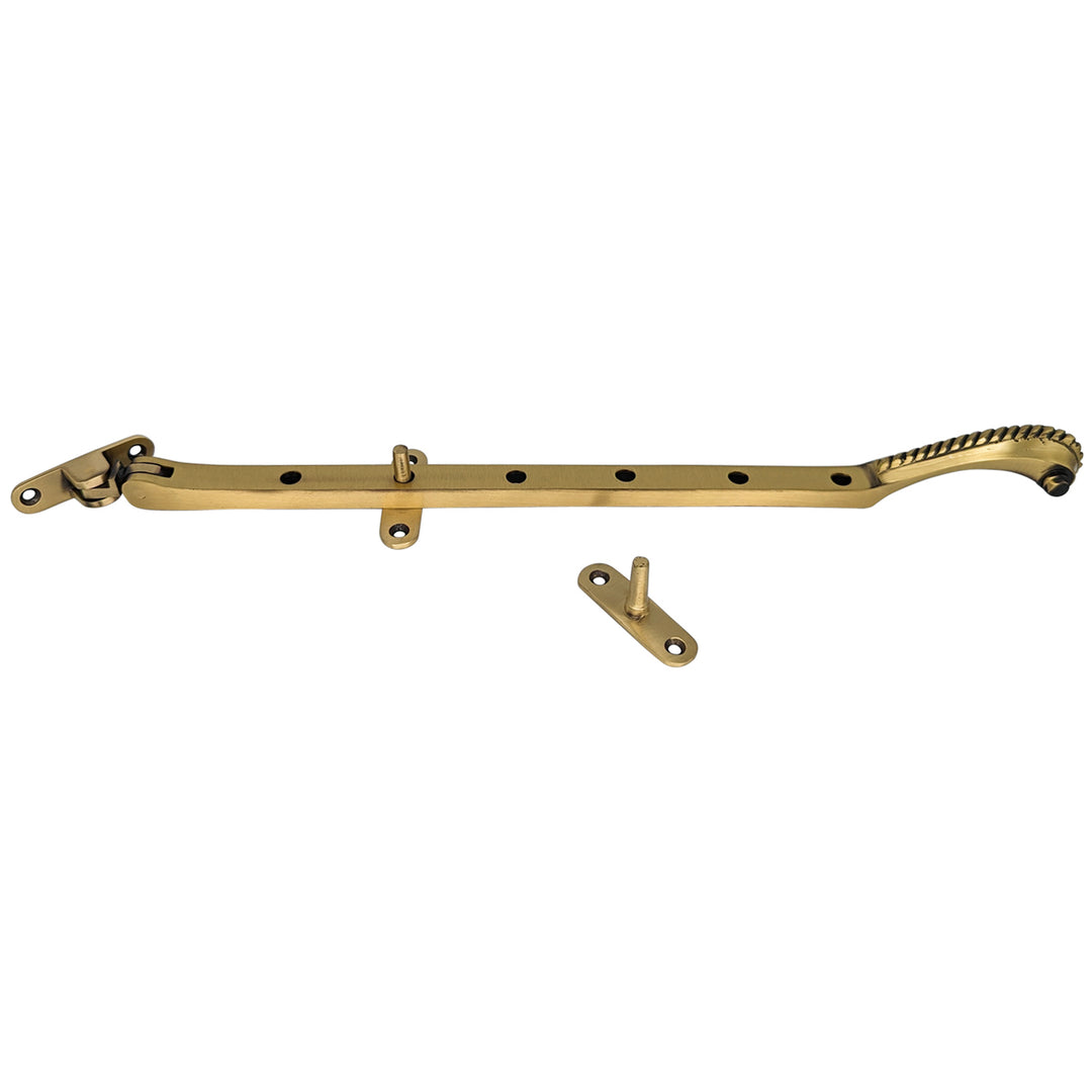 Antique Hardware 12 Inch Georgian Rope Casement Window Stay (Several Finishes Available) WINDOW STAY