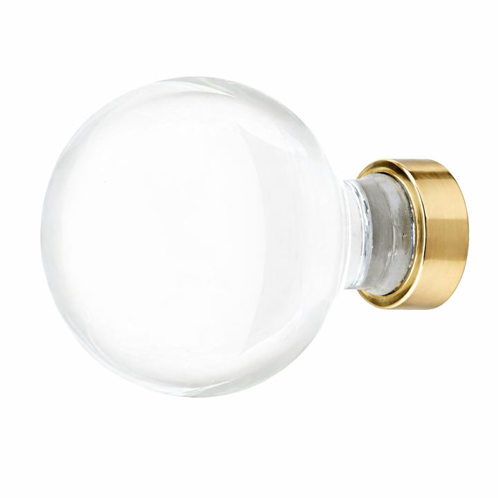 1 Inch Crystal Glass Bristol Cabinet & Furniture Knob