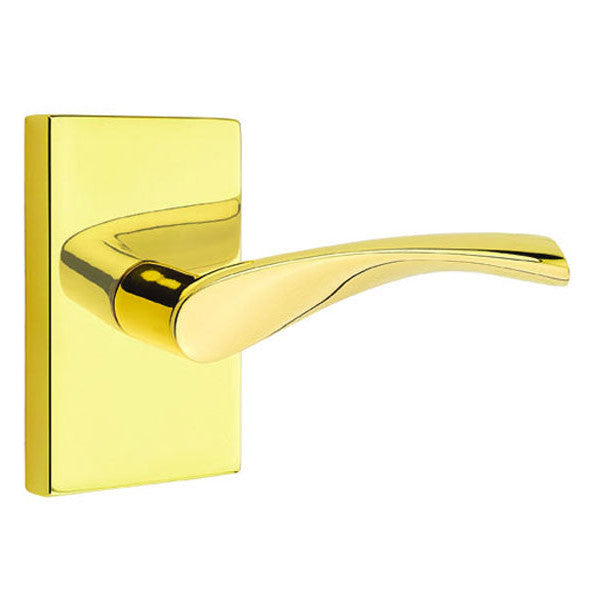 ##Antique Hardware## Emtek Solid Brass Triton Lever With Modern Rectangular Rosette (Several Finish Options)