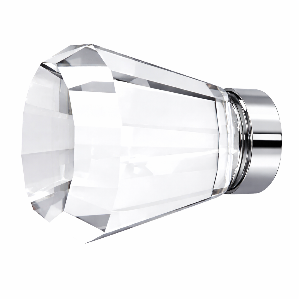 1 1/4 Inch Crystal Glass Brookmont Cabinet & Furniture Knob